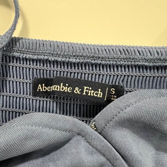 Vintage Abercrombie & Fitch Y2K Blue Faux Wrap Spaghetti Strap Romper Size S - Picture 6 of 10